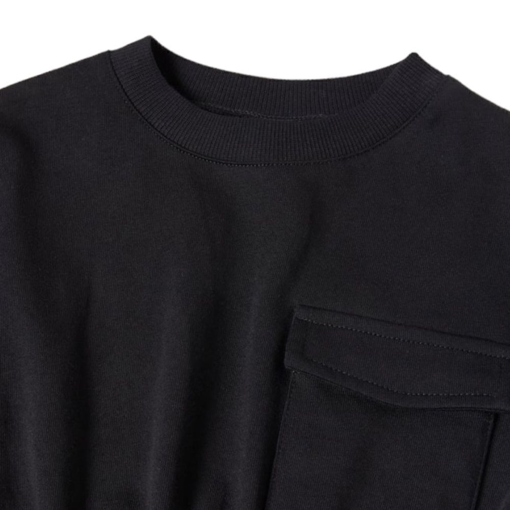 Zara Kids Black Elastic Drawcord Stopper Dress Sizes 6 & 7 NWT Runs Small - Picture 4 of 6